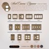 SleekLighting | Wall plates Decorative Classic Antique Brass | Electric