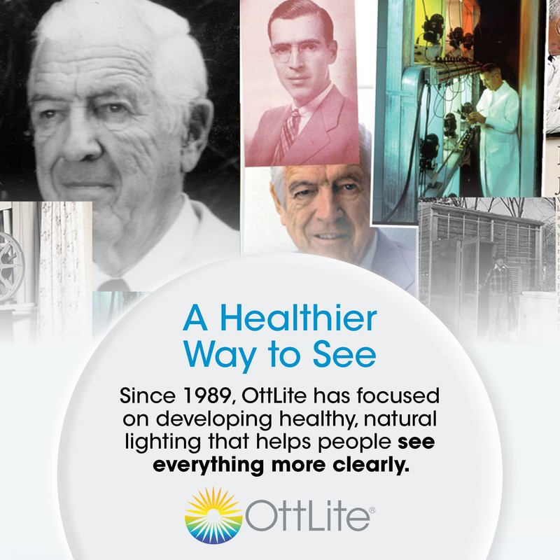 OttLite Revive LED Desk Lamp with ClearSun LED Technology, Turquoise