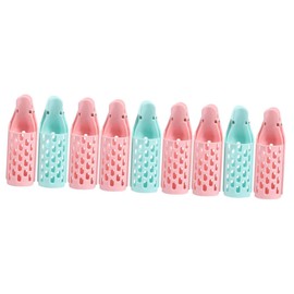 Mikinona 9pcs Jumbo Hair Rollers Hair Curler Comb for Styling Tools for Random Color