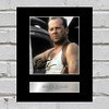Bruce Willis Signed Mounted Photo Display The Hard