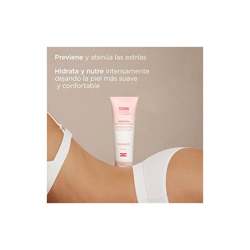 Isdin Woman Antiestrías Crema Prevenir Atenuar Estrías Embarazadas Deportistas Dietas