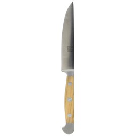Güde Alpha Olive Series Hand Forged/Serrated Porterhouse Steak Knife, 4 1/2-in - Ice Hardened Steel - Made in Solingen, Germany Since 1910