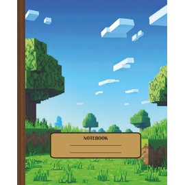 Pixel Notebook for Kids – Fun Block-Themed Writing Journal: 100 Wide-Ruled Pages for Notes, Stories, and School Projects