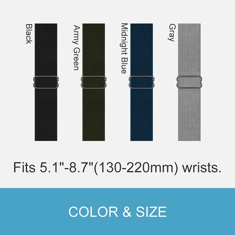 C2D JOY Stretchy Loop Nylon Strap Compatible with Garmin Approach