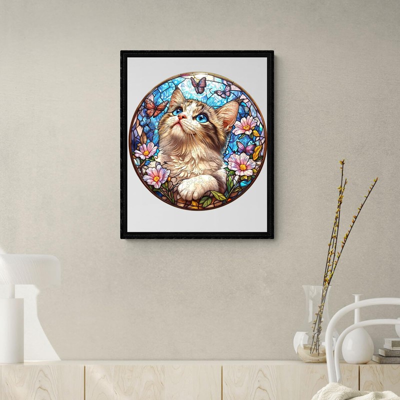 KAAYEE Wooden Puzzles for Adults,Ragdoll Cat Jigsaw Puzzle Adult,300 Pcs