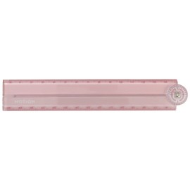MOTion 209822 Slim Folding Ruler with Protractor, 11.8 inches (30 cm) New School