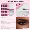 GGOKOK Lash Clusters Wispy DIY Lash Extension 8-16mm Eyelash Clusters