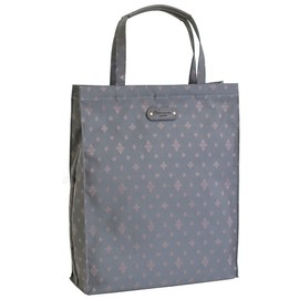 Mezawa 55009 Women's Sub Bag, Tote, Tote Bag, Lightweight, A4, Vertical Type, Cute, Popular, Fashionable, Formal, Exam, Commuting, Fabric, Elegant, Clean, Document Carrying, grey (12)