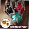 WOONEKY 6Pcs Billiard Table Pocket Drop Ball Net Durable Wear