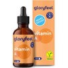 gloryfeel Vitamin A Drops High Dose - Recommended Daily Dosage: 5000 IU 1500 μg 50ml 1700 drops Real Retinyl Palmitate Soluble in MCT Oil Lab Tested, 1 Piece / gloryfeel 비타민 A 드롭스 고용량 - 하루 권장량 5000 IU 1500 μg 50ml 1700 방울 진짜 레티닐 팔미테이트 MCT 오일에 용해됨 실험실 테스트 완료, 1개