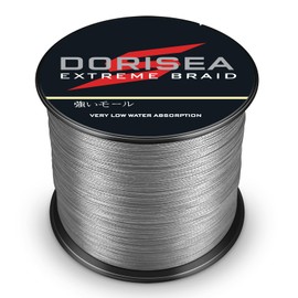 (100m/109Yards 250kg/2.5mm(16Strands)) - Dorisea Extreme Braid 100% Pe Grey Braided Fishing Line 109Yards-2187Yards 2.7-250kg Test Fishing Wire Fishing String-Abrasion Resistant Incredible Superline