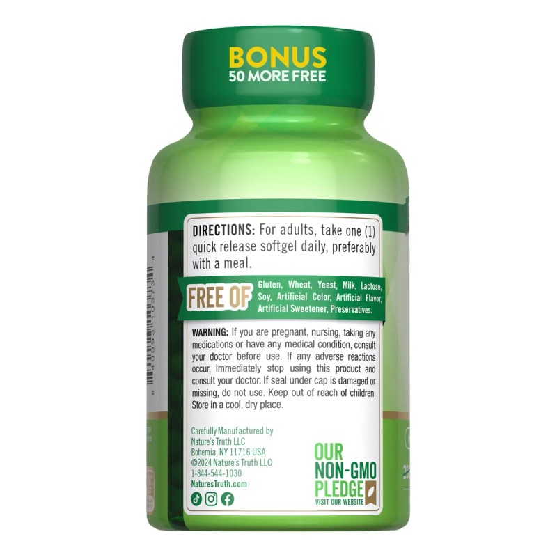 Nature's Truth Vitamina D3 2000 Ui 300 Softgels