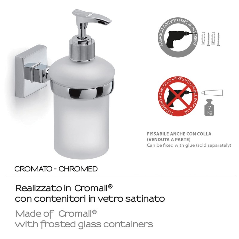 Gedy Dispenser 6,8x10,2x15,2 Chrome