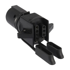 MACHSWON Car Trailer Connector Trailer Plug Adapter 7 Way to 4 Way 5 Way 2-in-1 Flat Plug for Towing Solutions 7 Pin Round to 4 and 5 Flat Blade