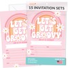 15 Retro Groovy Birthday Invitations Girl - 70s Theme Birthday
