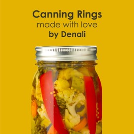 Denali Canning Rings | Regular & Wide Mouth | 24-Month PreserveLock Seals | a USA Company (Regular Rings, 10 Pack Case)
