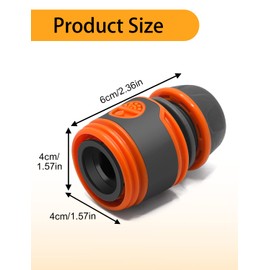 Set of 6 Hose Connectors 13 mm (1/2 Inch), for Hose Start and End, Connection Suitable for All Original System Parts, UV and Frost-Proof