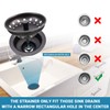 KONE Kitchen Sink Stopper and Strainer 2 Pack Oil Rubbed