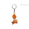 Inoshishi Genuine Leather Zodiac Keychain Bankakraft Leather Story (Made in