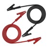 CZJZDZ 5pcs Alligator Clips Clamp Electrical Test Leads Dual Ended