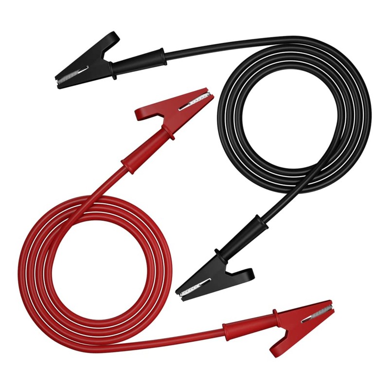CZJZDZ 5pcs Alligator Clips Clamp Electrical Test Leads Dual Ended