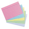 Herlitz 50041145 A6 Ruled Index Cards, Assorted Colours, with White