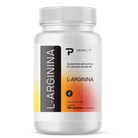 L-Arginina Primetech Nutrition 100 cápsulas con 500 mg de arginina