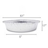 (40 Pack) Premium 6-Inch Round Foil Pans with Plastic Dome