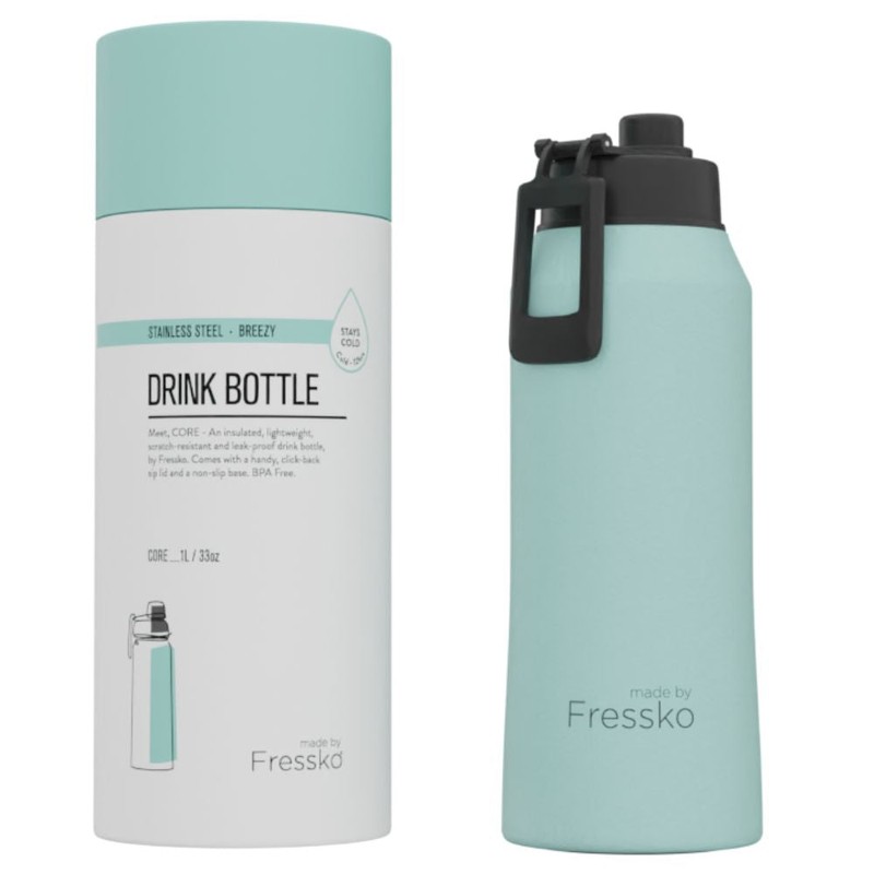 Fressko Insulated Stainless Steel Bottle Sip Lid 1L, Coal