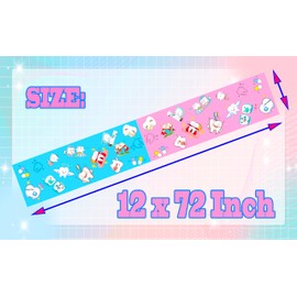 OriniPlay Tooth Table Runner Teeth Themed Birthday Baby Shower Party Gender Revealed Brushing Teeth Health Propaganda Dental Clinic Hospital Party Decorations Supplies Tablecloth 12 x 72 Inch