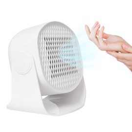 Rotatable Air Nail Dryer, 600W Warm & Cool Wind Blower Dryer for Regular Nail Polish, Multifunctional Nail Polish Fan Blow Dryer for Both Hands and Feet, Home and Salon Use No Harmful (White)