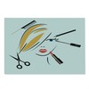 Ambesonne Hair Salon Cutting Board, Beauty Salon Concept Make up