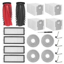 DingGreat Ersatzteile kompatibel mit Roborock Qrevo Curv Staubsaugerroboter,Teile,Hauptbürste,Seitenbürsten,Staubsammelbeutel,HEPA-Filter,Mop-Zubehör