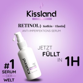 Retinol Serum Antiimperfektionen mit Koffein und Elastin 60ml - Gesichtsserum für Unreine Haut Gesicht - Vitamina A Serum für Unreine Haut - Retinol Intense Serum for Women für Poren Verkleinern