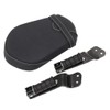 AUFER Motorcycle Rear Pillion Passenger Seat Cushion Pad with Foot