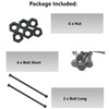 BIGLKNM Upper & Lower A Arm Bolts Nuts Compatible with