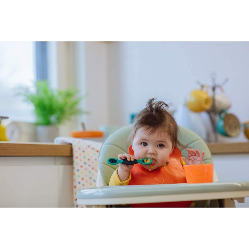 Tommee Tippee Smushee First Self-Feeding Weaning Spoons with BACSHIELD Antibacterial Technology,