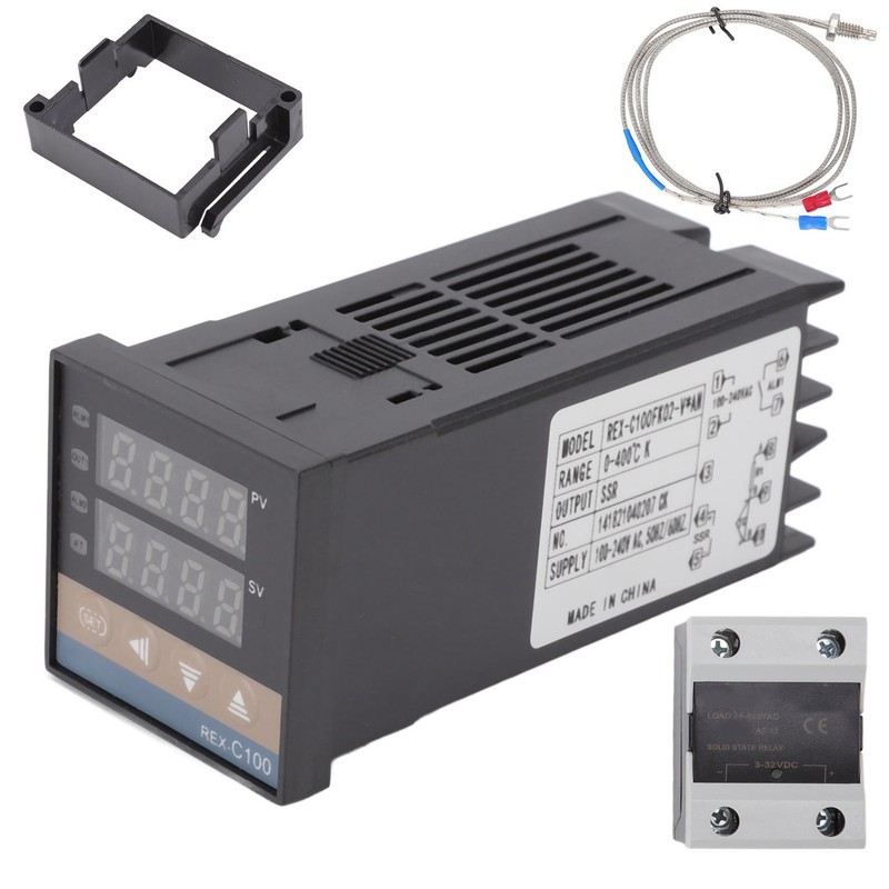 PID Thermostat Temperature Controller Set 0‑400℃ Chicken House Temperature Controller