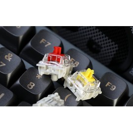 GATERON G Pro 3.0 Switches Pre-lubed 5 pinS RGB Linear for Gaming Mechanical Keyboard (Yellow,35PCS)