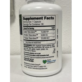 Enzyme Science™ Lypo Optimize™, 90 Capsules – All Natural Enzyme Supplement – Digestive Enzyme Support for Gallbladder, Pancreas, and Liver – Fat Digestion – Vegan and Kosher