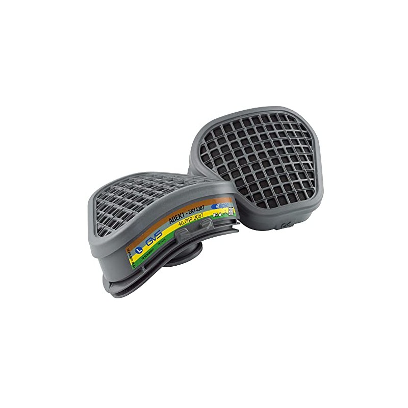 GVS SPR489 Pair of ABEK1 Replacement Filters for Elipse Gas