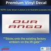 Reflective Concepts Durango Lift Gate Emblem Overlay Decal Sticker -