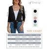 Famulily Women's Shrugs Summer Lightweight Cardigans Tie Front 3/4 Sleeve