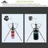 Campingmoon Smart Backpacking Stove Stand Adapter Connection Gas Fuel Canister