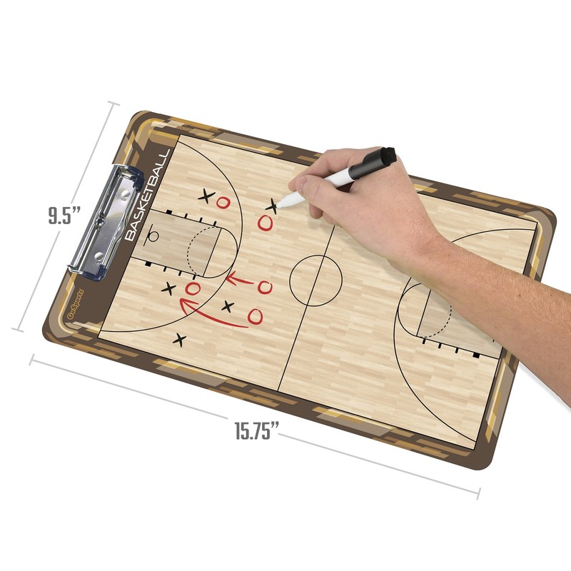 GoSports Dry Erase Coaches Board with 2 Dry Erase Pens