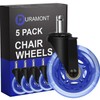 Office Chair Wheels for Carpet and Hardwood Floors Laminate Heavy