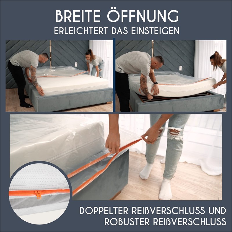 Plastic Mattress Cover 80 x 200 cm (Thickness 30 cm)