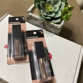 Eyeshadow 2 COVERGIRL Eye Shadow Exhibitionist Liquid Glitter AT FIRST BLUSH (0.13 Fl Oz).