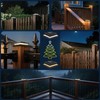 6 Pack Solar Post Cap Lights Outdoor, 2 Modes (Warm/White