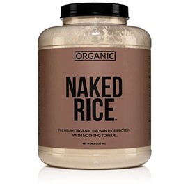 NAKED nutrition Rice - Organic Brown Rice Protein Powder - Vegan Protein Powder - 5Lb Bulk, Gmo Free, Gluten Free & Soy Free. Plant-Based Protein, No 
